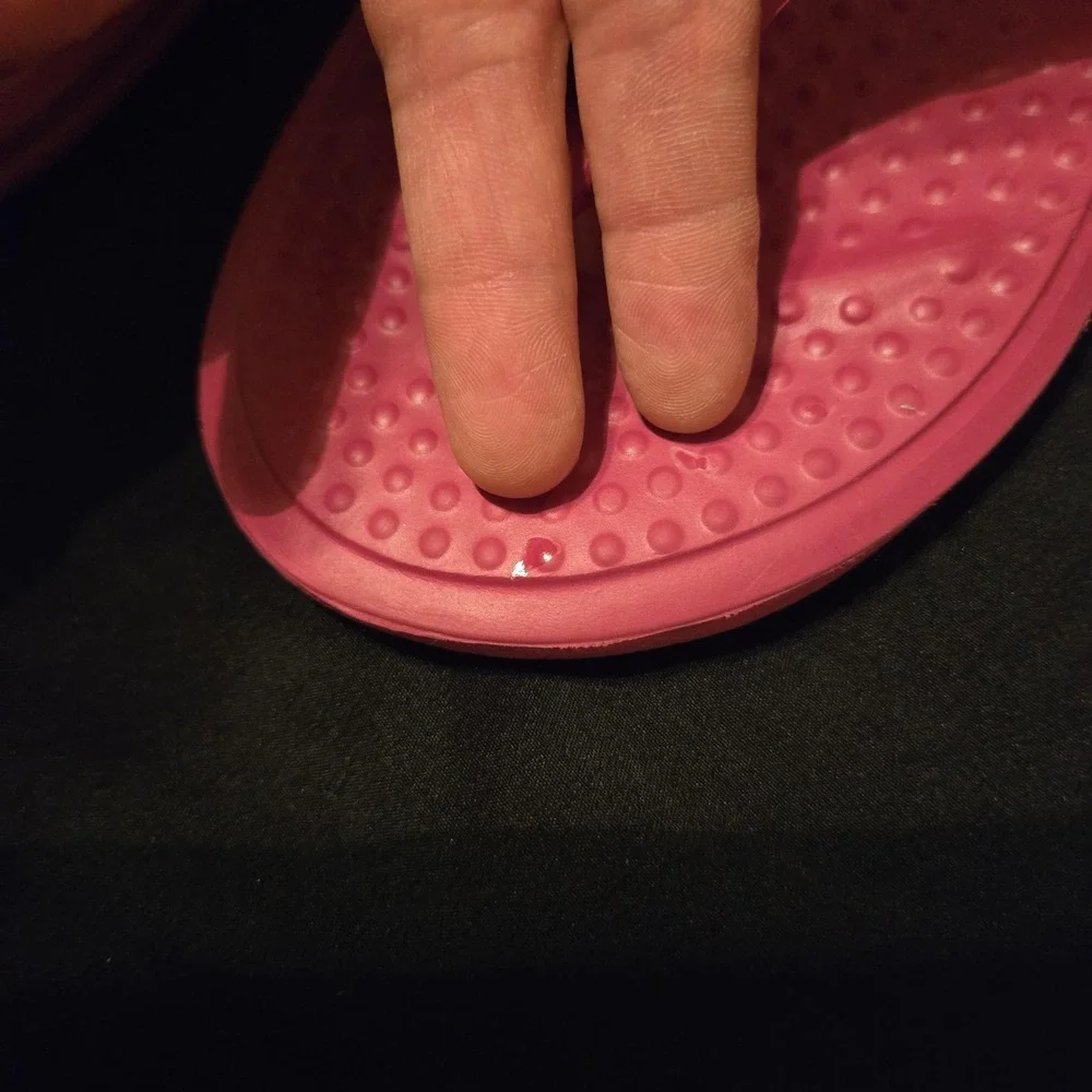 Crocs Sandals Womens Size 8 Pink Jibbitz Flip Flop Thong Comfort‎ Beach Pool
